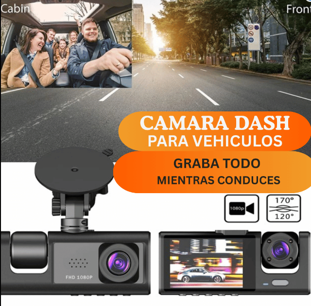 Dash cam Super HD | 📷 graba todo el entorno del auto. Un testigo siempre contigo