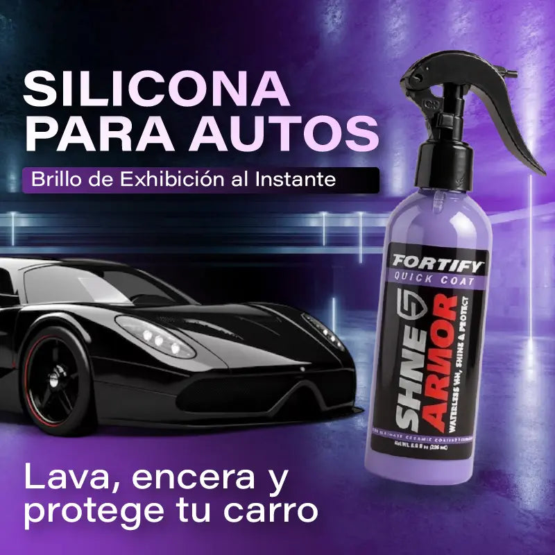 🧴 Silicona Premium para Autos 2X1 – Brillo de Exhibición al Instante